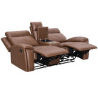 Steve Silver Gaston Casual Manual Reclining Loveseat - Brown