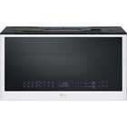 LG 1.7 CuFt Smart 1550 Wattage Over-the-Range Microwave in Essence White with Air Fry
