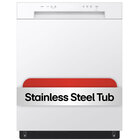 LG 52 dBA Front Control Dishwasher in White with LoDecibel Operation and Dynamic Dry™