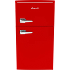 Avanti 3.0 CuFt Top Mount Retro Style Compact Refrigerator in Red