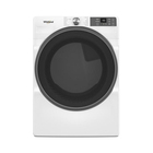 Whirlpool 7.4 CuFt Smart Front Load White Electric Dryer with Wrinkle Shield™ Option