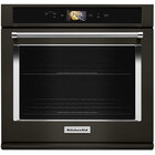 KitchenAid 30" Single Oven with Powered Attachments - Black Stainless Steel