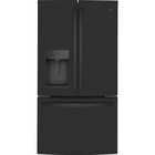 GE 22.1 CuFt Counter-Depth Smart French-Door Refrigerator in Black Slate