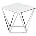 Rustique Massa White End Table