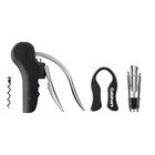 Image of product - 4-Piece Wine Set in Black Stainless Steel