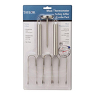Taylor 3 Piece Roasting Set with Grippers and Thermometer - Silver
