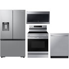 Samsung Four Piece Kitchen Appliance Package - Stainless Steel
