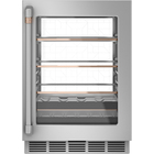 Cafe 5.1 CuFt Smart Built-In 126 Can/14 Bottle Beverage Center in Stainless Steel