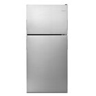 Amana 30-inch Top-Freezer Refrigerator with Glass Shelves - Stainless Steel