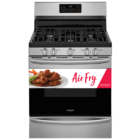 Image of product - 5.0 CuFt Freestanding 5-Burner Gas Range in Stainless Steel with Air Fry and True Convection