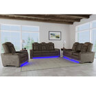 Elements Lantana Power Motion Sofa, Loveseat & Recliner Brown