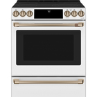 Cafe 5.7 CuFt Slide-In Electric Range in Matte White