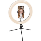 Image of product - V-Glamour 10" Selfie Ring Light with Tripod & Bluetooth Remote - Black