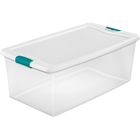 Sterilite 106 Quart Latching Storage Box - Clear