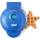 Image of product - Mini Waffle Maker in Blue with Star Print