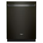 Whirlpool 47 dBA Top Control Built-In Tall Tub Dishwasher in Black Stainless with Third Level Rack