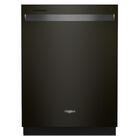 Whirlpool 47 dBA Top Control Built-In Tall Tub Dishwasher in Black Stainless with Third Level Rack