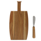 Image of product - Rectangular Acacia Wood Cheese Board and Spreader