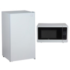 Avanti 3.3 CuFt Compact Refrigerator with 0.7 CuFt 700 Watt Countertop Microwave in White