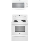 Whirlpool 4.8 CuFt Electric Range with 1.7 CuFt Over the Range Microwave in White