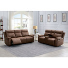 Steve Silver Gaston Reclining Sofa and Loveseat - Brown