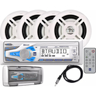 Image of product - Bluetooth Media Receiver with Four 6.5″ Speakers and Splashguard