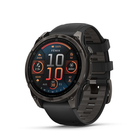 Garmin fēnix® 8 – 47 mm AMOLED Sapphire GPS Smartwatch - Carbon Gray DLC Titanium with Black/Pebble Gray Silicone Band