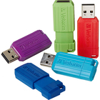 Image of product - 5-Pack 32GB PinStripe USB Flash Drive – Assorted Colors