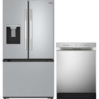 Midea 29.3 CuFt French Door Bottom Freezer Refrigerator with 52 dBA Front Control Dishwasher
