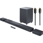 JBL 11.1.4 Channel 650W Powered Soundbar 300W Wireless Detachable Subwoofer and Surround Speaker with VII Series 8K 2.5 Meter HDMI Cable