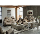Signature Design by Ashley Camille Power Reclining Sofa, Loveseat, and Recliner – Brown