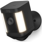Ring Spotlight Cam Plus Battery- Black 1080p HD Video Night Vision Color Outdoor Security Camera with Built-In Security Siren