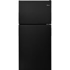 Amana 18.2 CuFt Top-Mount Refrigerator in Black with Flip-up Storage