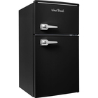 West Bend 3.1 CuFt Retro Compact Mini Refrigerator and Freezer in Black