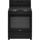 Whirlpool 5.1 CuFt Freestanding Gas Range in Black with Frozen Bake™ Technology