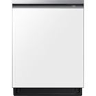 Samsung 42 dBA Smart Sanitize Hidden Touch Control Dishwasher in White Glass with Smart Dry