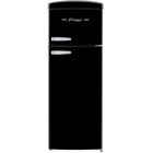 UNIQU Classic Retro 7.5 Cu. Ft. Top Freezer Refrigerator — Matte Black