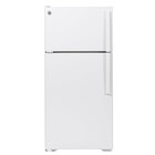 GE 15.6 CuFt Top Freezer Refrigerator/Left Hinge (Reversible) - White