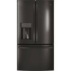 GE Profile 22.1 Cu. Ft. Counter-Depth French-Door Refrigerator with Hands-Free AutoFill - Black Stainless Steel