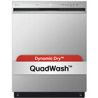 LG 50 dBA Steam Front Control Dishwasher In Stainless Steel With QuadWash
