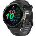 Garmin Forerunner® 970 Carbon Gray DLC Titanium with Black Case and Black/Translucent Whitestone Band