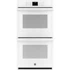 GE 30'' Smart Self-Cleaning Double Wall Oven in White with 12-Hour Shut-Off Capability