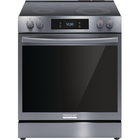 Frigidaire Gallery 6.2 CuFt 5-Element Freestanding Electric Range in Black Stainless with Air Fry and Total Convection
