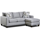 Style Line Audrey Sofa with Chaise - Gray