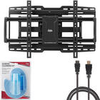 Vidao Full Motion Wall Mount with the 5 Meter Ultra High Speed HDMI Cable & Screen Cleaning Kit
