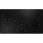 GE 36" 5-Element Electric Cooktop in Black with Guided Cooking