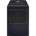 GE Profile 7.3 CuFt Smart Steam Sanitize Sapphire Blue Electric Dryer with Sensor Dry