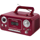 Studebaker Portable CD & Cassette Player with Bluetooth & AM/FM Radio - Red