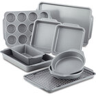 Image of product - 10-Piece Nonstick Bakeware Set - Gray