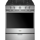 Image of product - 5.8 CuFt Smart 5-Burner Slide-In Gas Range in Stainless Steel with Air Fry & Griddle